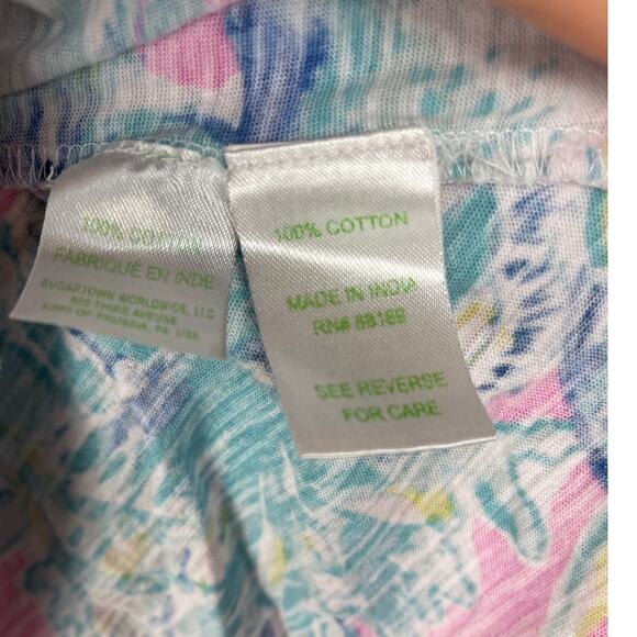 Lilly Pulitzer Essie Lobsters Top in High Tide Navy Drop Size Small - Picture 11 of 11